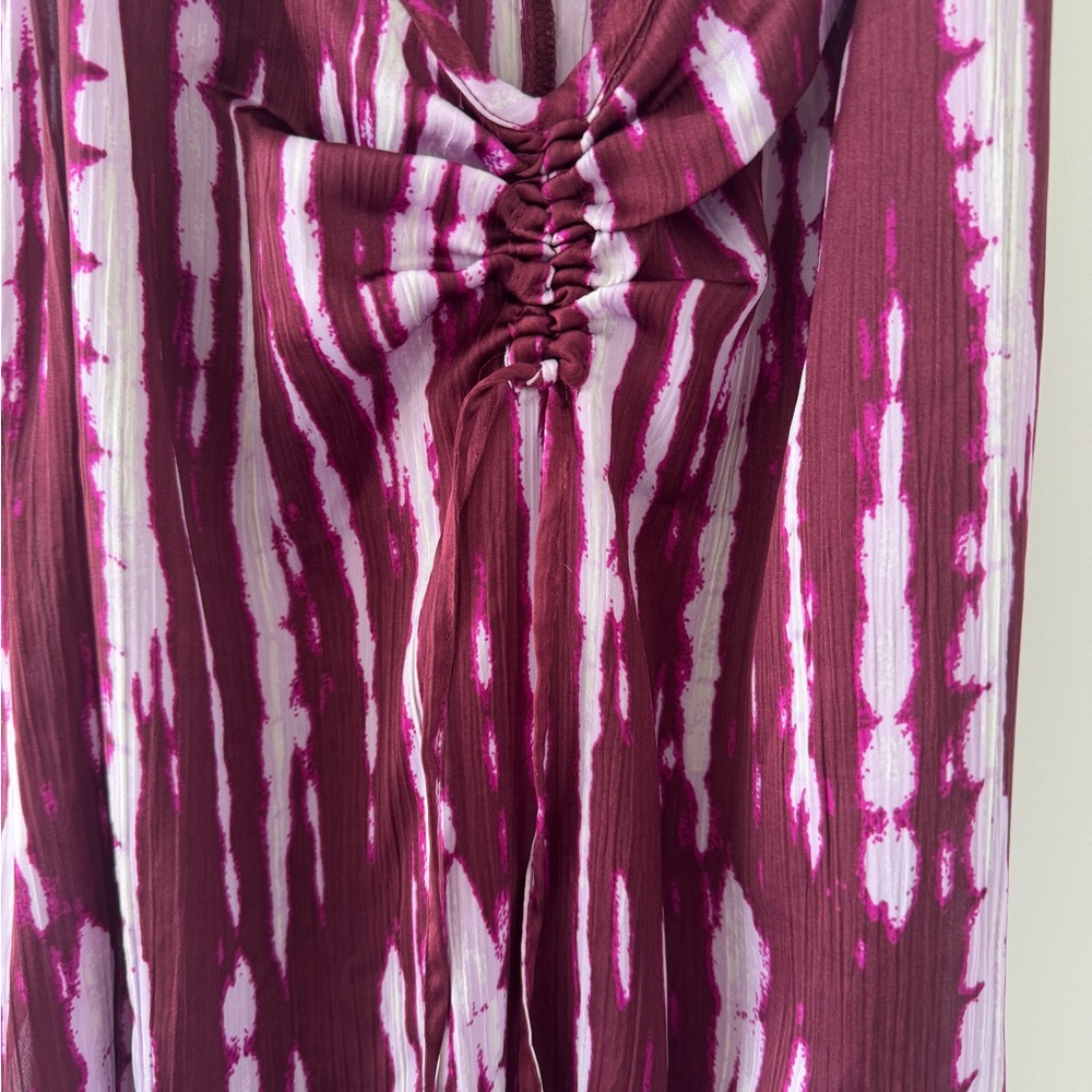 SFERRA Pink and White Ruched Top